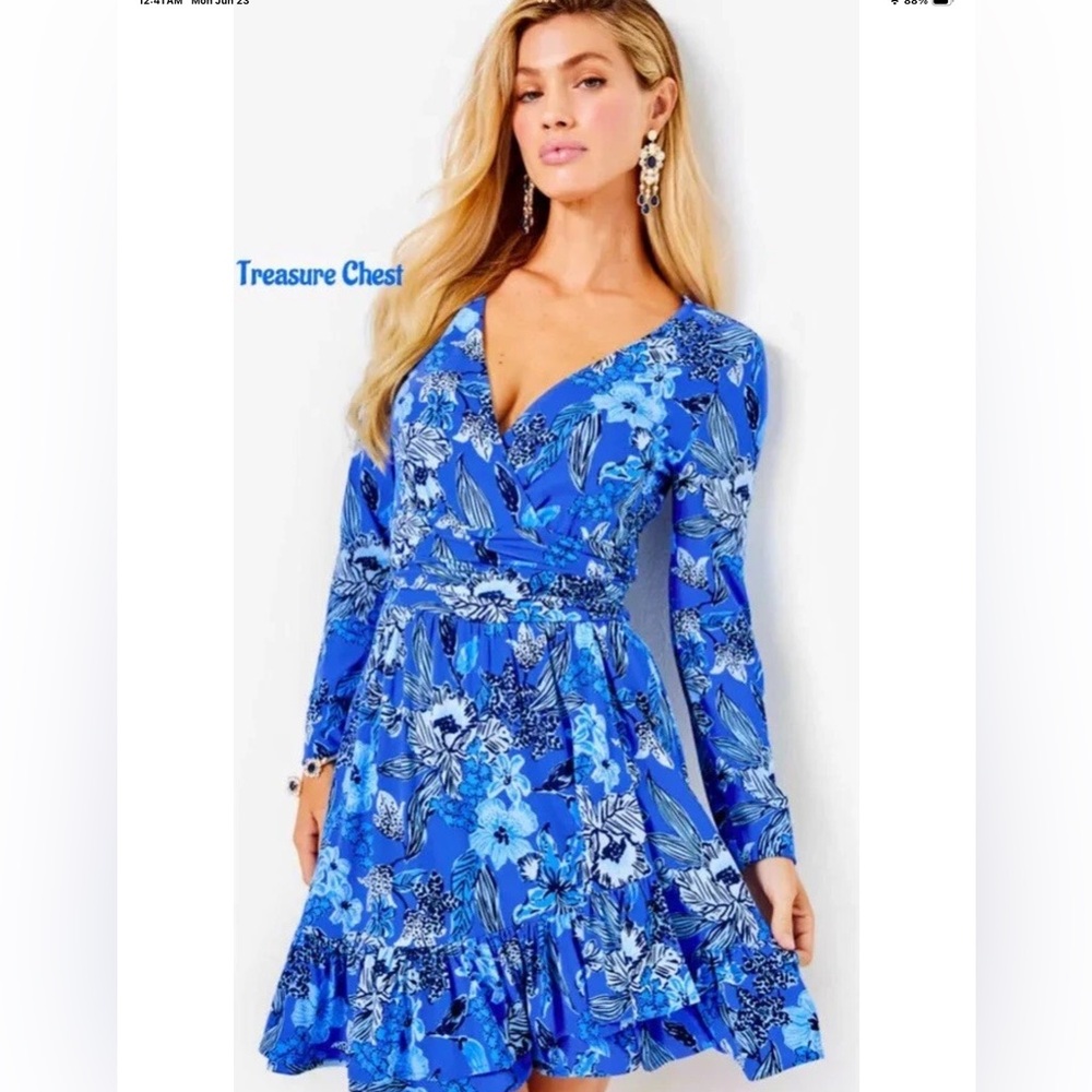 Lilly Pulitzer NWT Codylee Romper Alba Blue Cruisin Together Size S